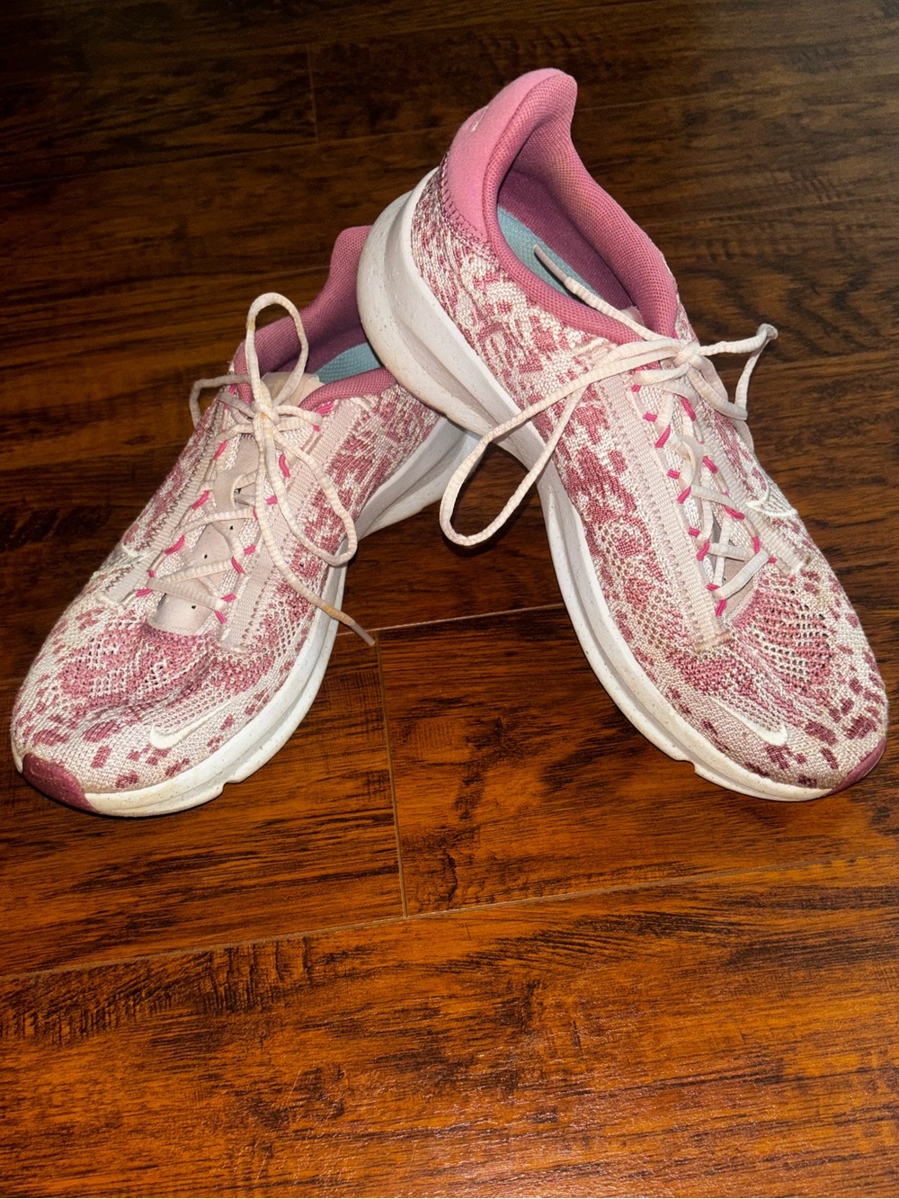 Nike SuperRep Go 3 Flyknit Sneakers Desert Berry Sail Pink Cheetah Running Shoes